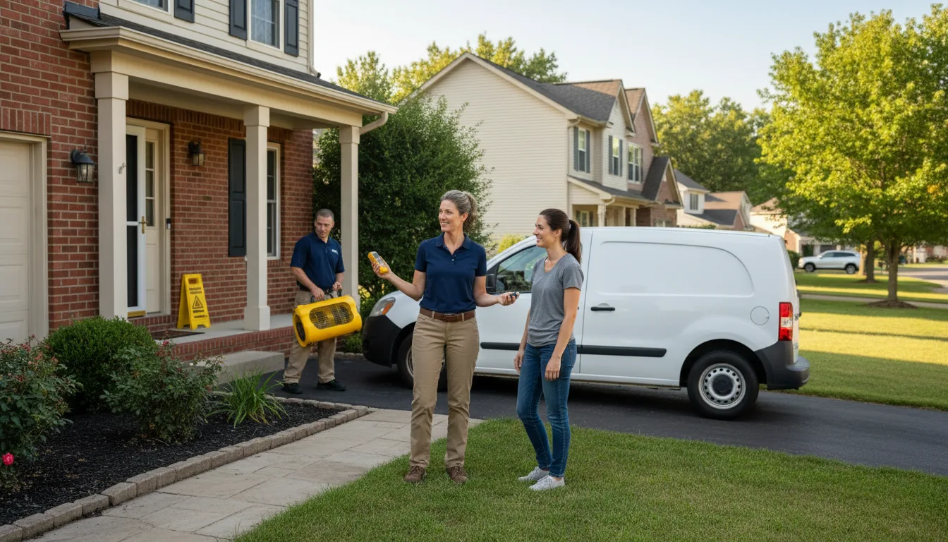 Residential water damage restoration in Wade Hampton, SC
